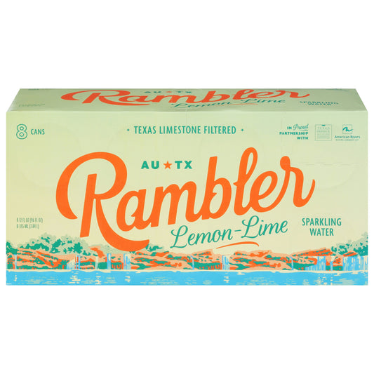 Rambler Water Sparkling Lemon Lime 96 Fo Pack of 3