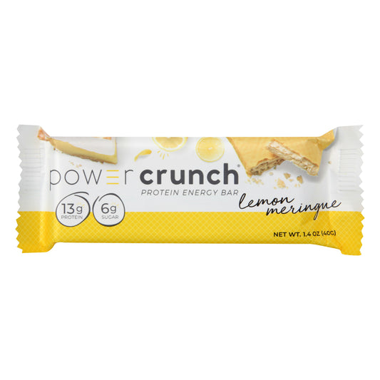 Power Crunch Bar Lemon Meringue 1.4 Oz (Pack of 12)