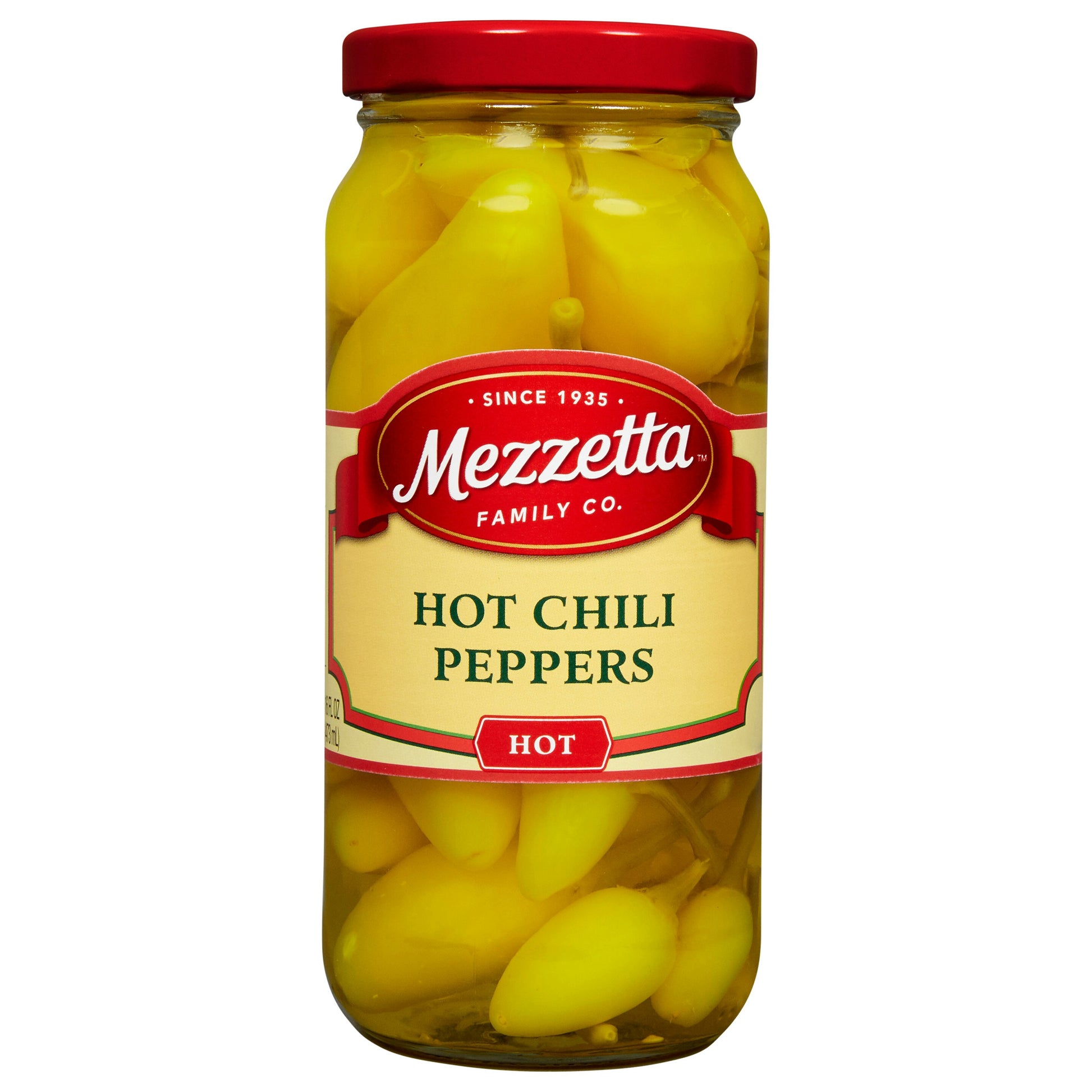 Mezzetta Pepper Chili Hot 16 oz (Pack of 6)