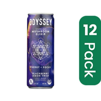 Odyssey - Blackberry Lemon Twist Sparkling Energy Drink 12 fl. oz (Pack of 12)