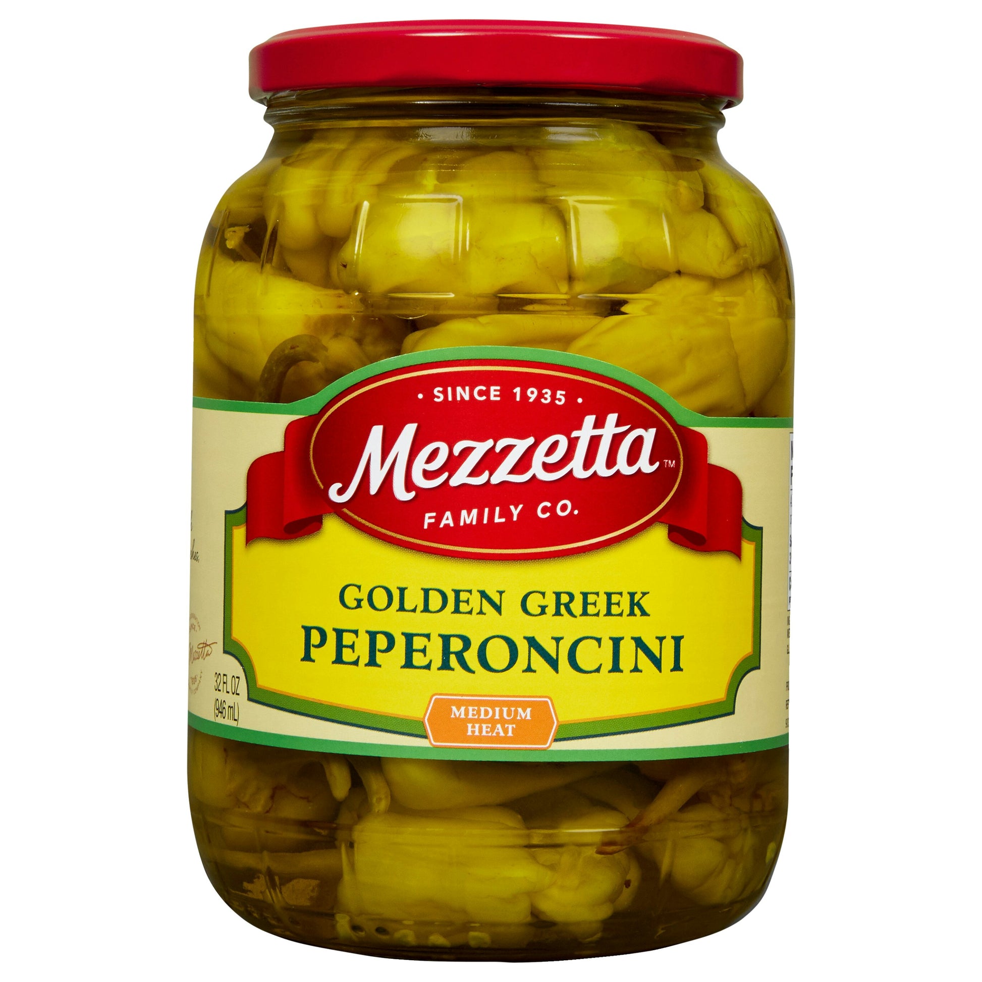 Mezzetta Pepperoncini Golden Greek Imported 32 oz (Pack of 6)