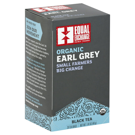 Equal Exchange Tea Earl Grey Organic 20 Bag (Pack of 6)