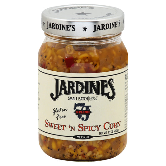 Jardines Salsa Corn Relish Sweet & Spicy 16 oz (Pack Of 6)