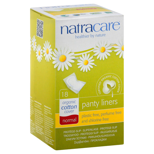 Natracare Panty Liner Wrapped 18 Pieces (Pack of 5)