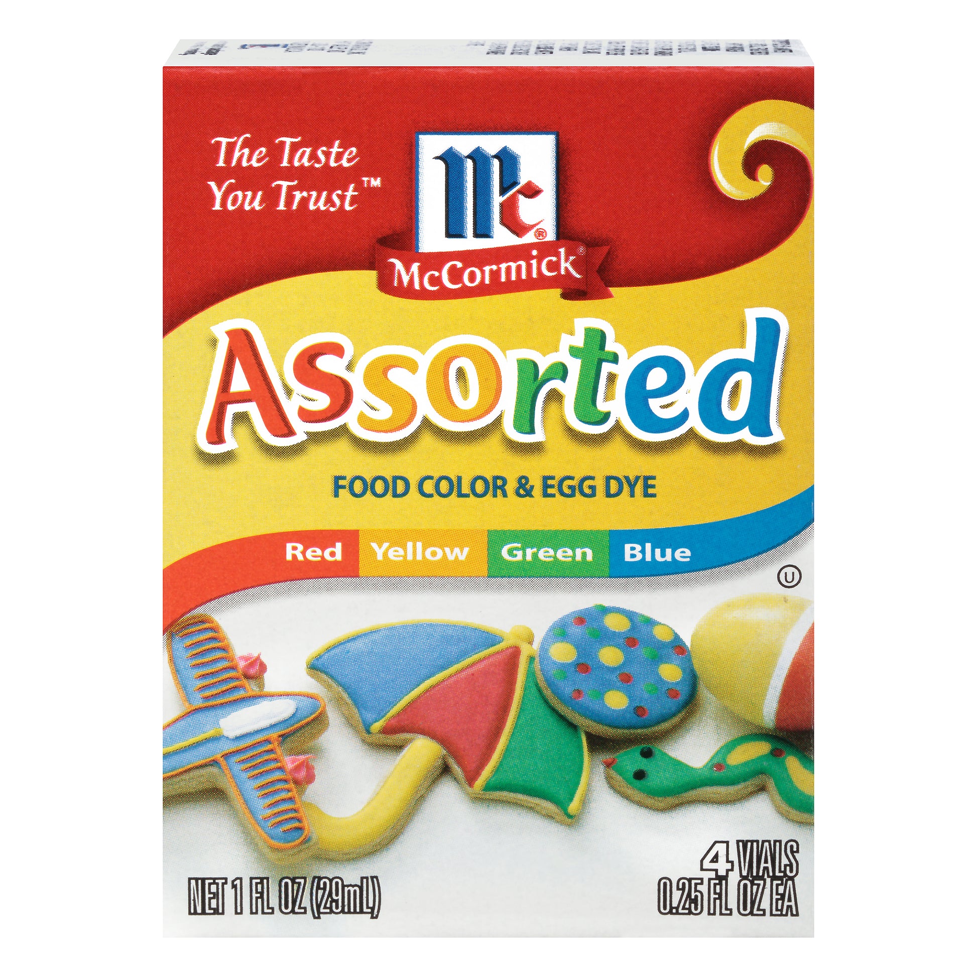 Mc Cormick Coloring Food Assorted 1 oz (Pack Of 12)