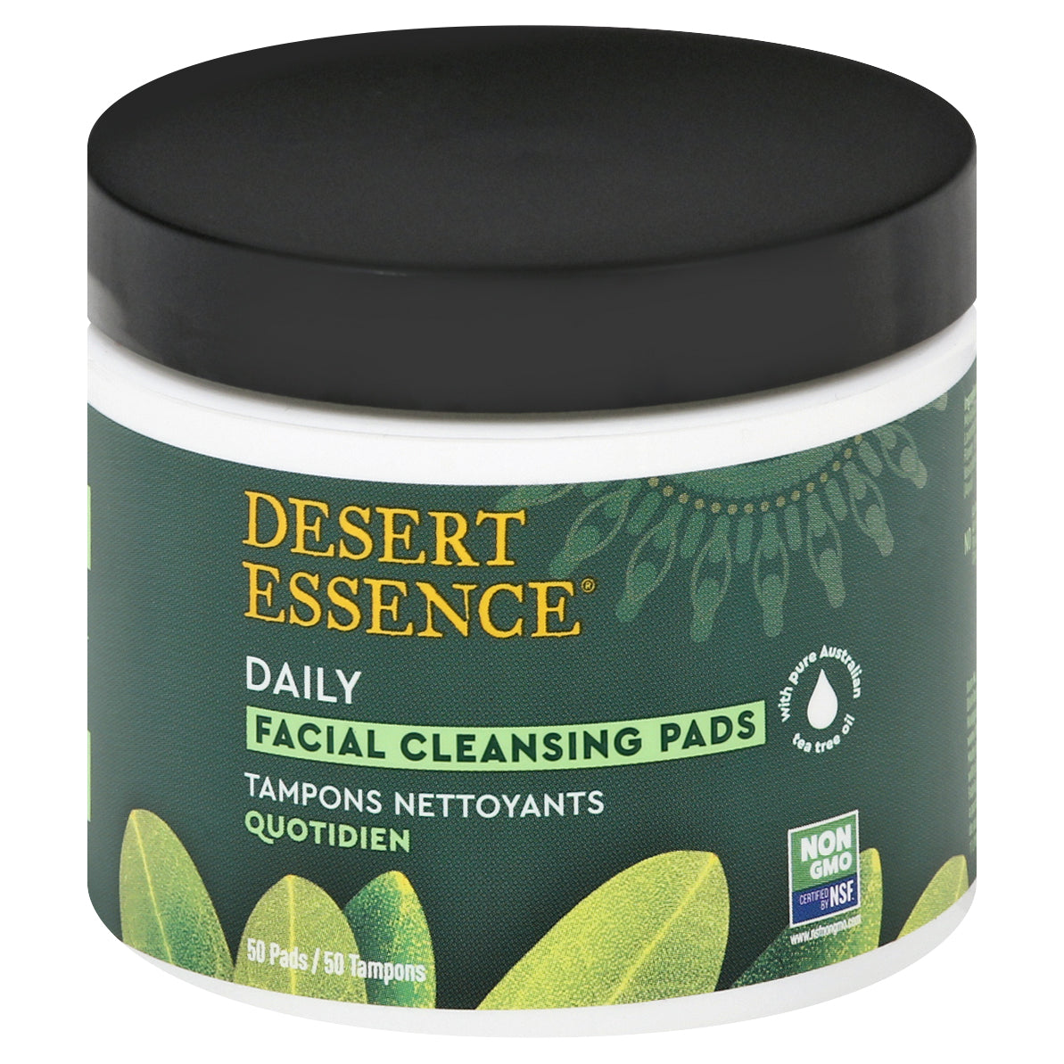 Desert Essence Pad Cleansing Tea Tree 50 Pads (Pack Of 3)