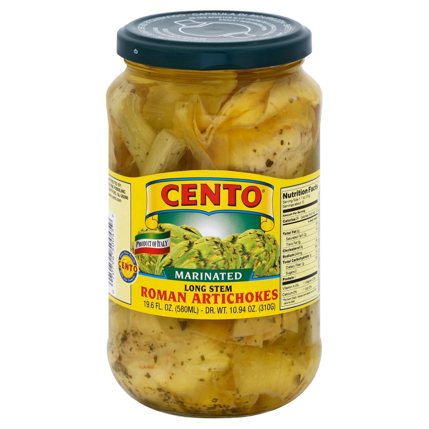 Cento Artichokes Stem Marinated 19.6 FO (Pack Of 6)