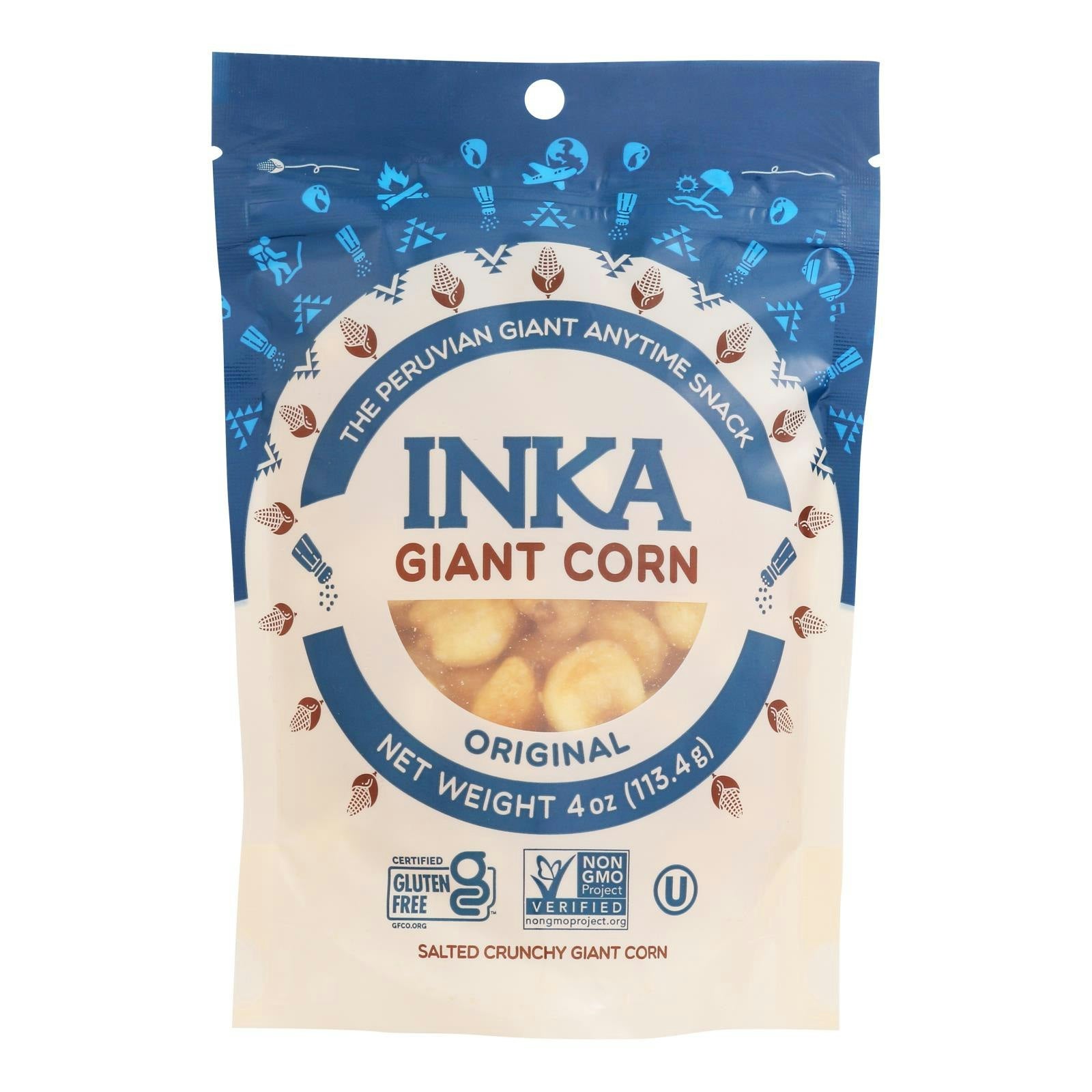 Inka Corn  Roasted Giant Original Gluten Free - 4 oz (Pack of 6)