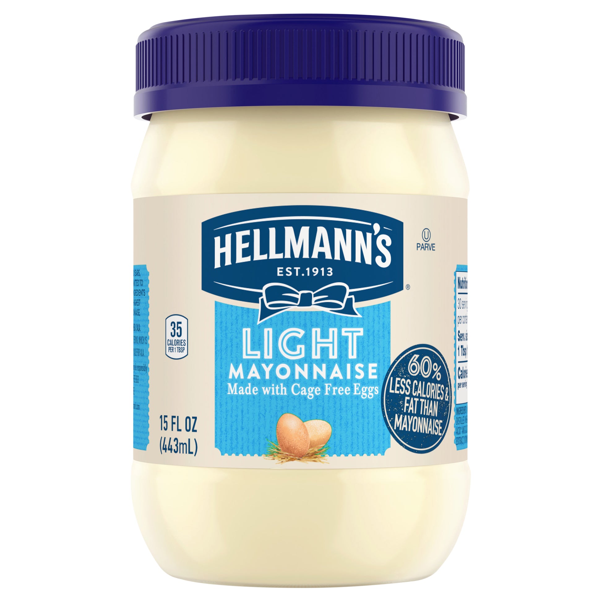 Hellmanns Mayo Light 15 Oz (Pack Of 12)