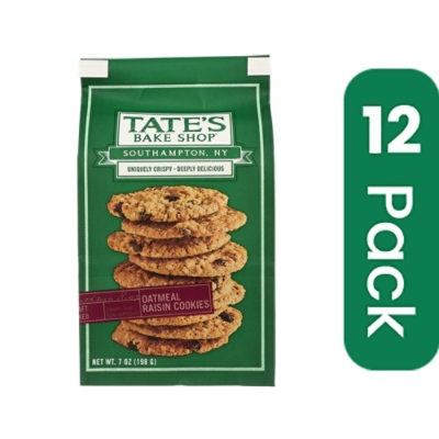 Tate's Bake Shop Cookies Oatmeal Raisin - 7 oz (Pack of 6)