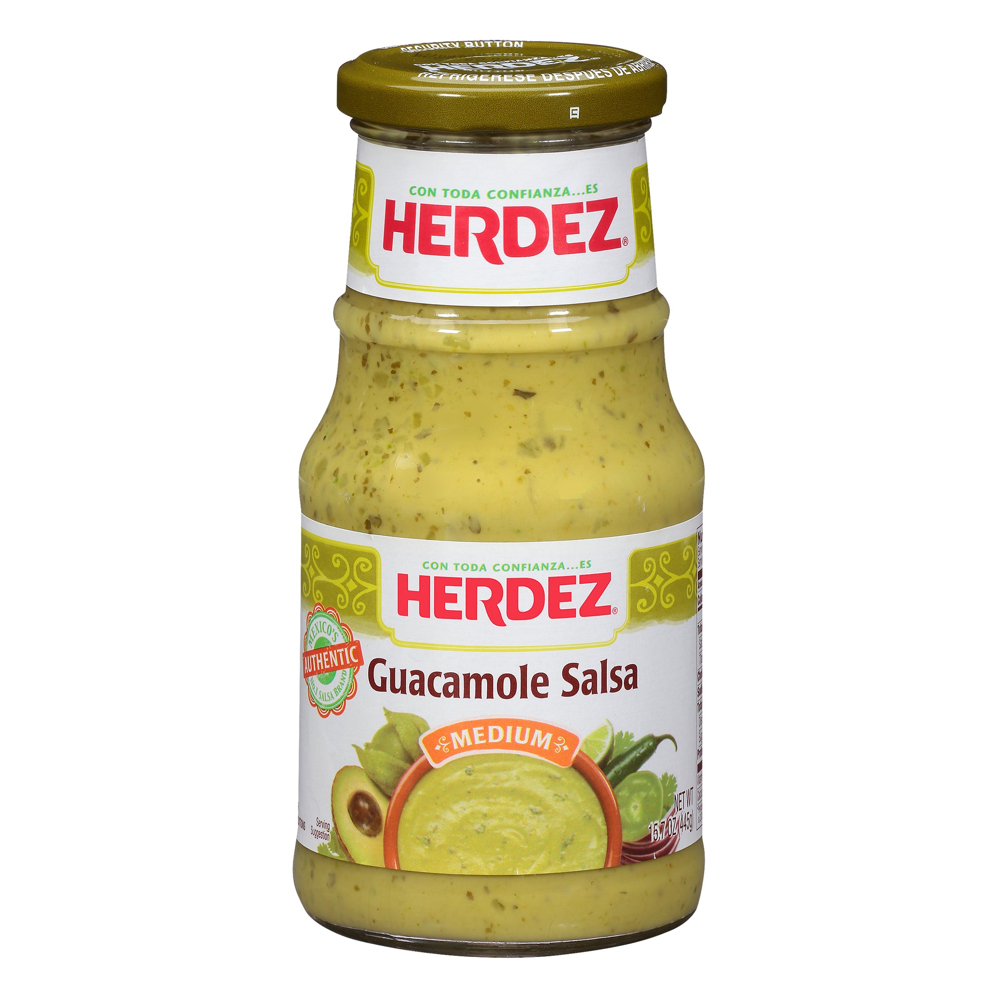 Herdez Salsa Guacamole Meduim 15.7 oz (Pack Of 12)