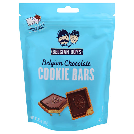 Belgian Boys Cookie Bar Belgian Chocolate 3.5 oz (Pack Of 6)