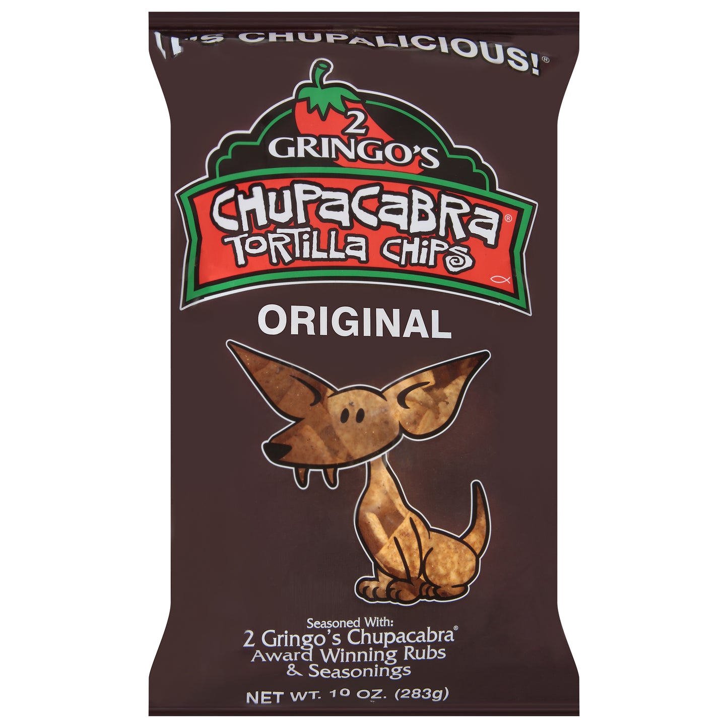 2 Gringos Chupacabra Chips Tortilla 10 oz (Pack Of 12)