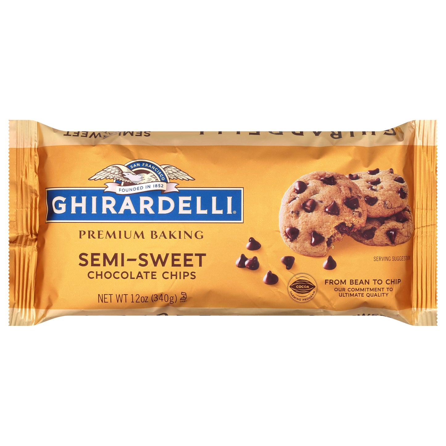 Ghirardelli Chocolate Chip Semi Sweet 12 oz (Pack Of 12)