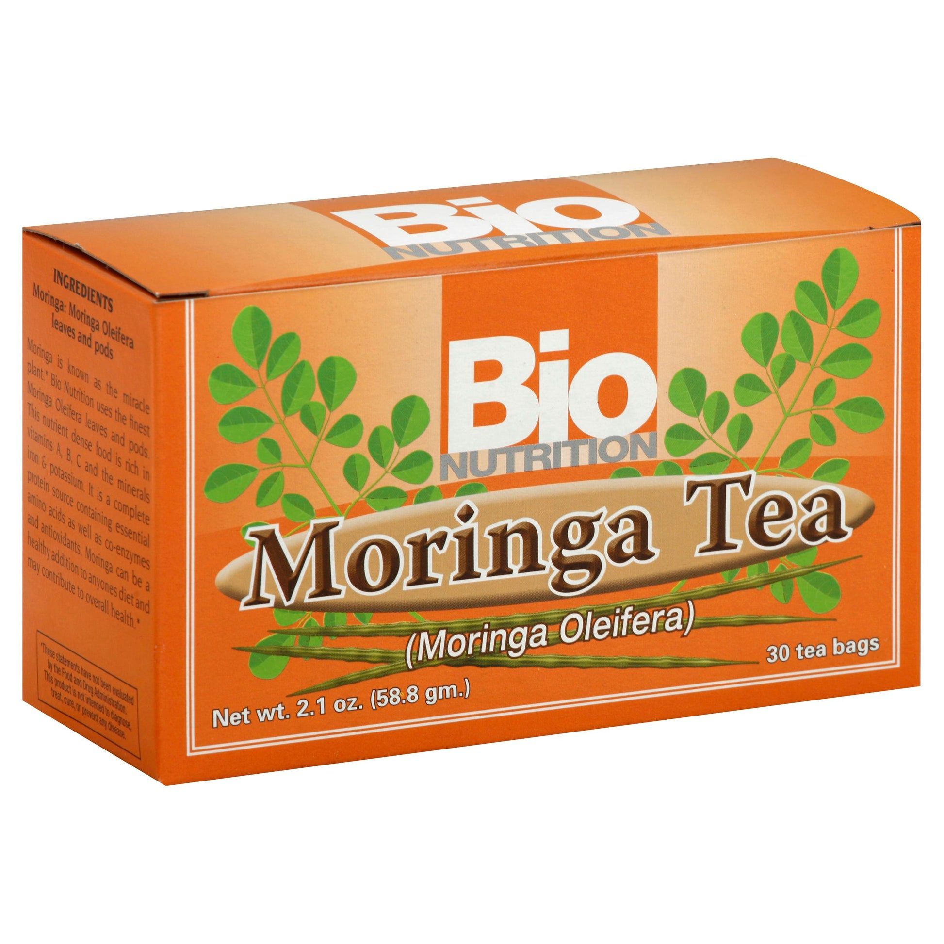 Bio Nutrition Tea Moringa 30 Bg Pack of 24