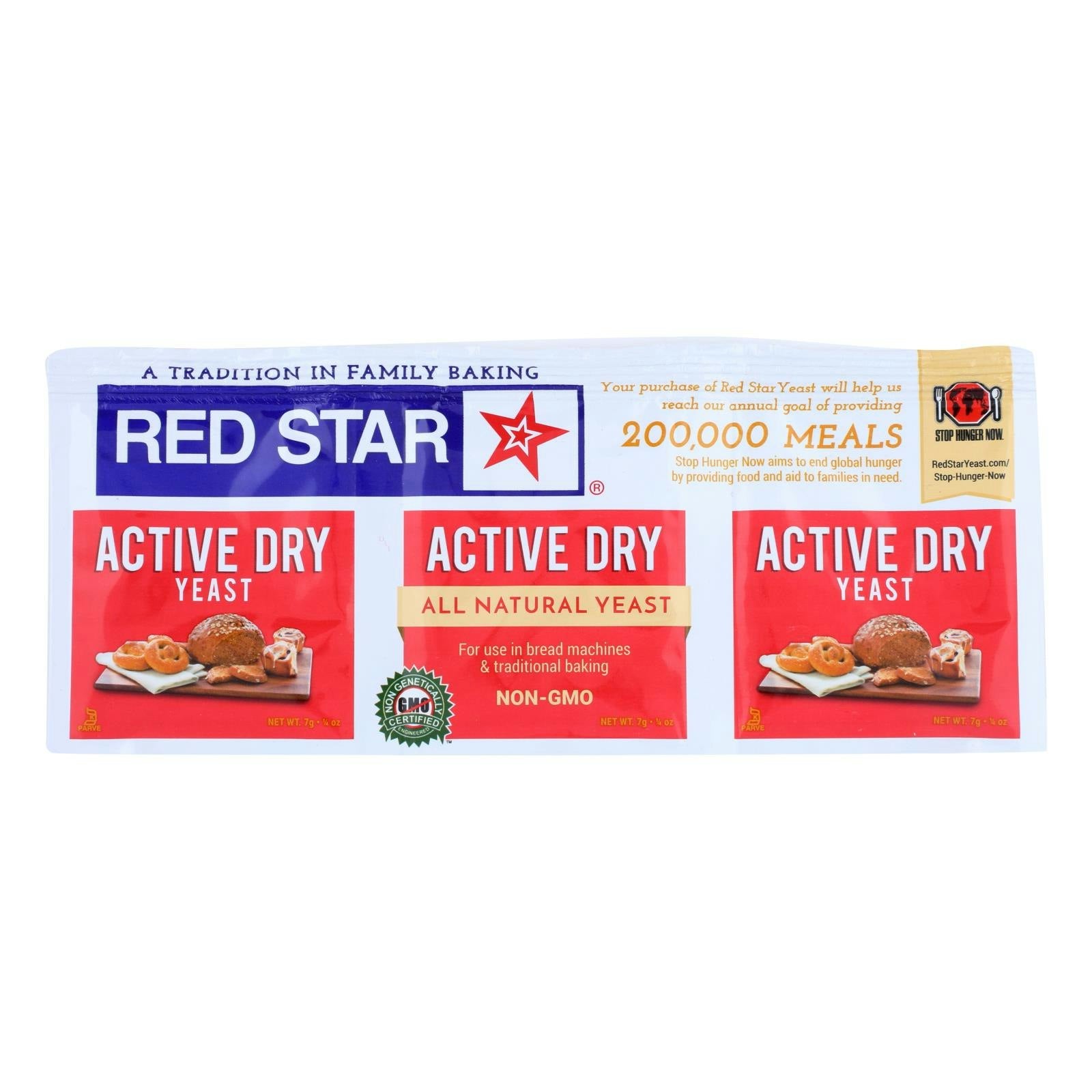 Red Star Yeast ACountive Dry Original 0.75 Oz Pack of 18