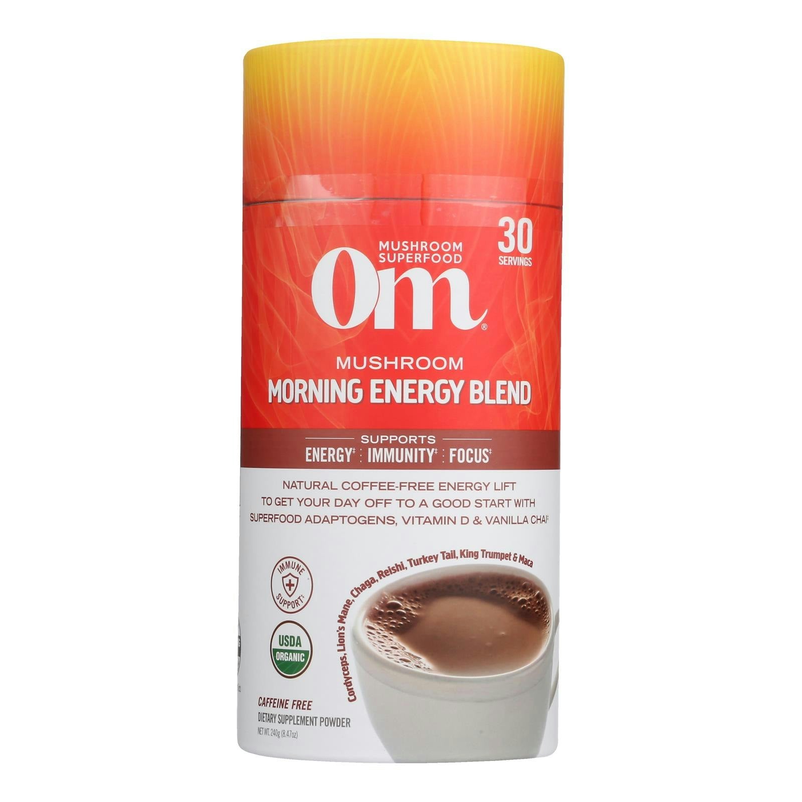 Om - Mushroom Morning Energy Blend - 8.47 oz