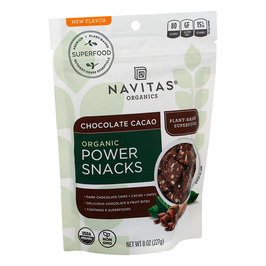 Navitas Power Snack Chocolate Cacao 8 Oz (Pack Of 12)