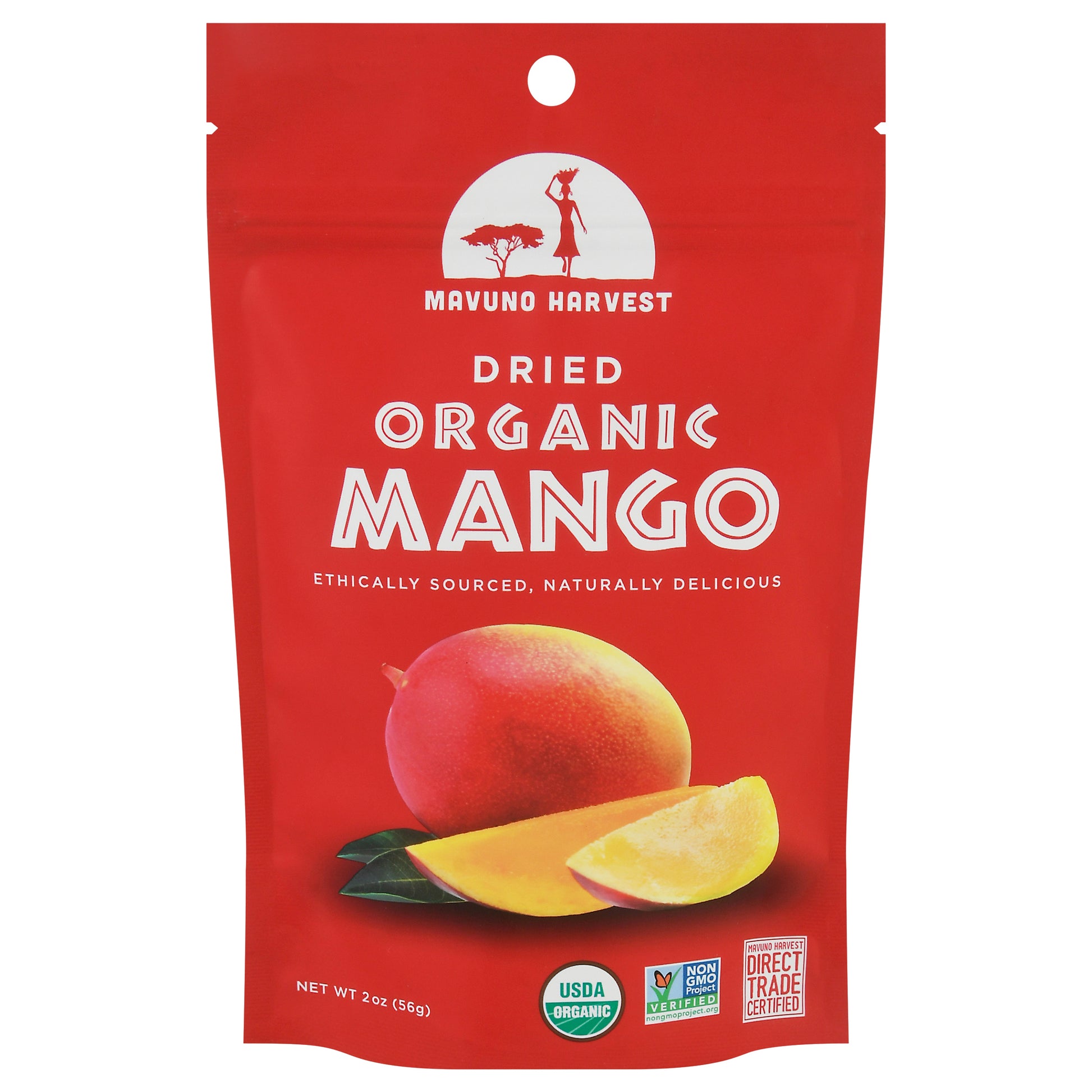 Mavuno Harvest Fruit Dried Mango Organic 2 oz (Pack Of 6)