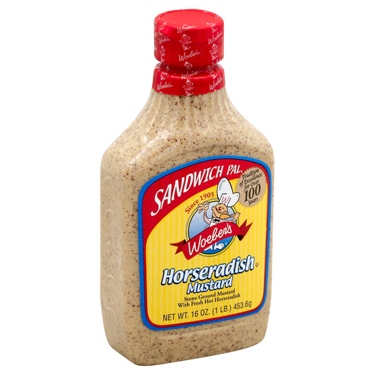 Woeber Mustard Sandwich Pal Horseradish 16 oz (Pack Of 6)