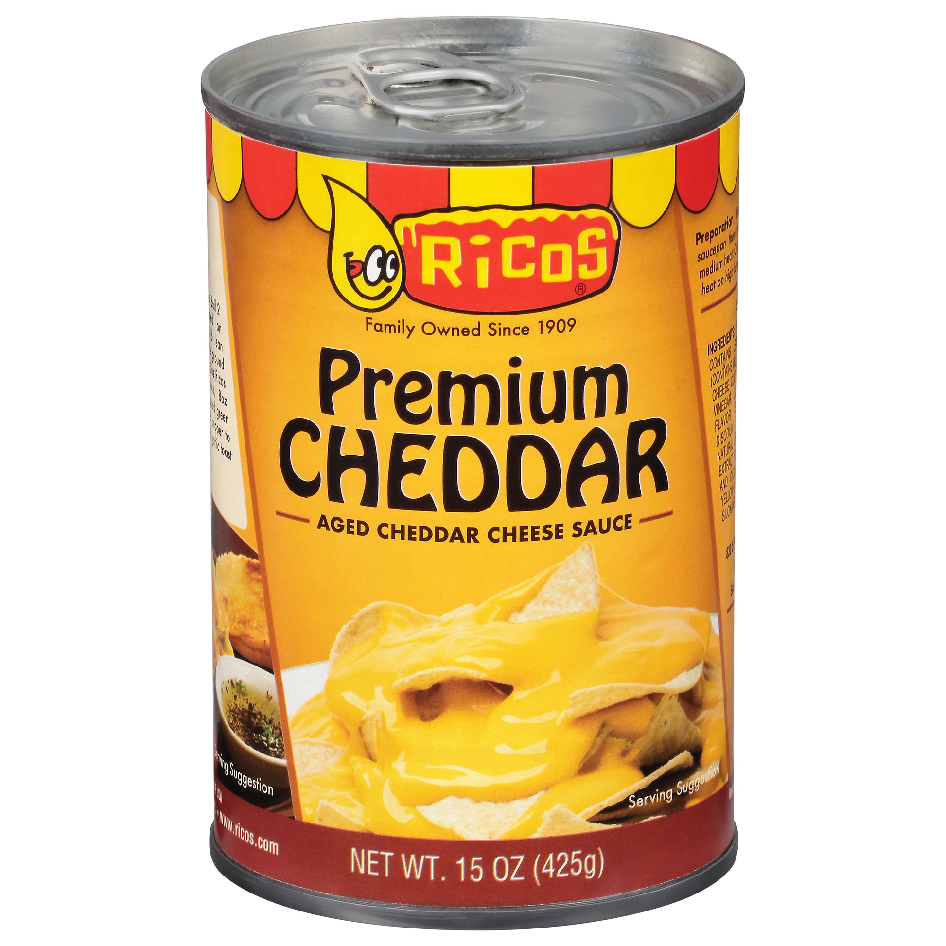 Ricos Sauce Cheddar Cheese 15 oz (Pack Of 12)