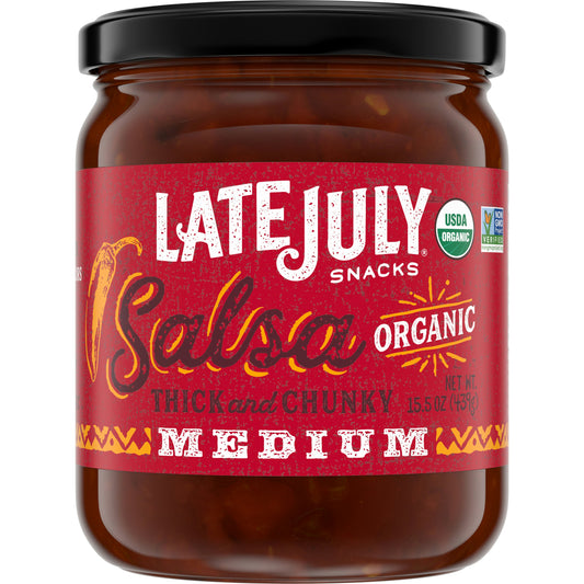 Late July Salsa Medium 15.5 oz (Pack of 12)