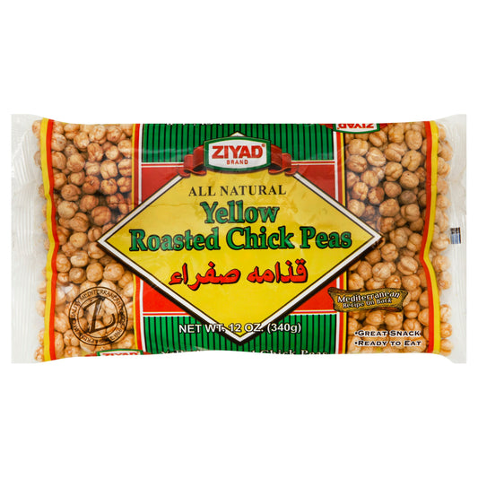 Ziyad Pea Chick Yellow Roasted 12 oz (Pack of 6)