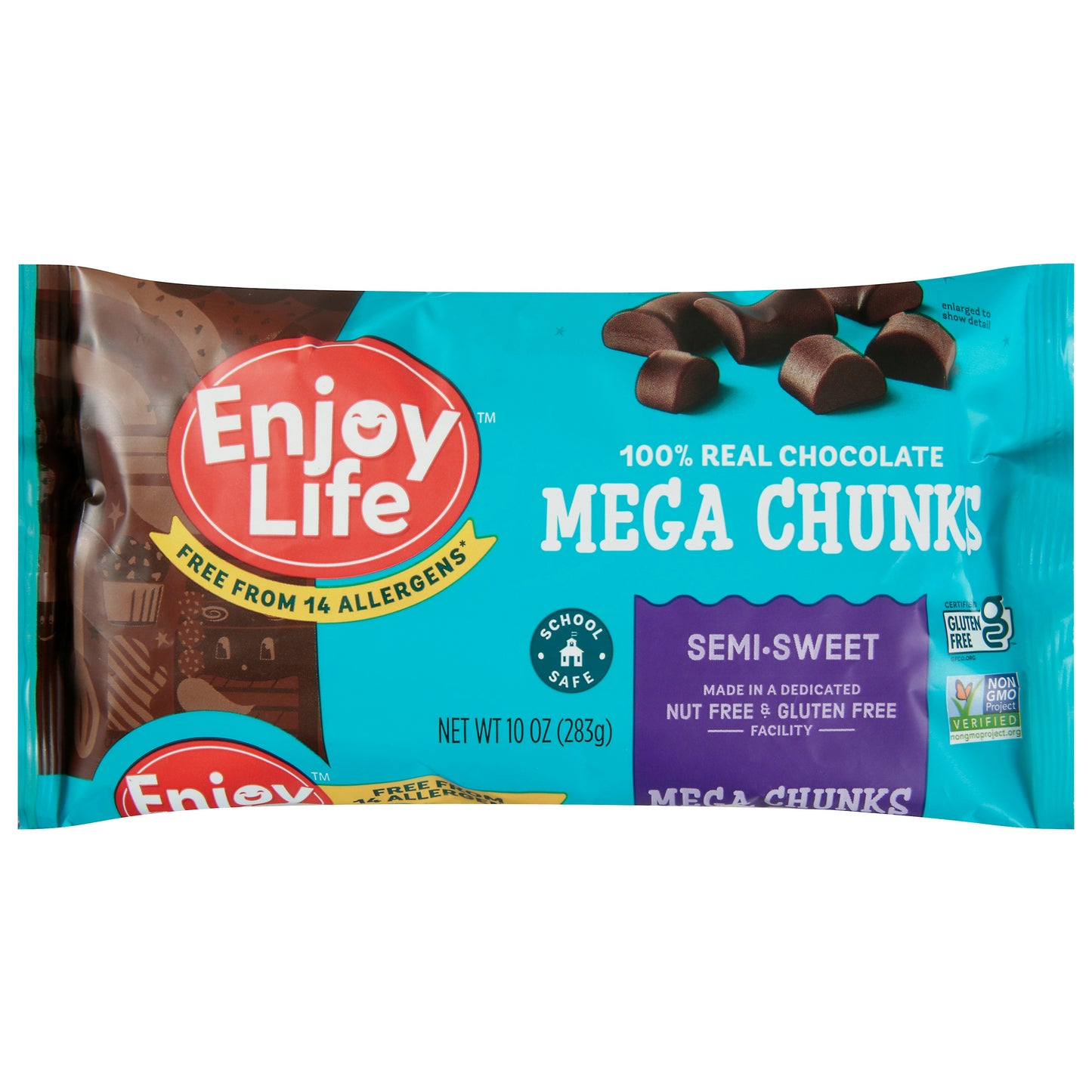 Enjoy Life Chocolate Chunk Semi Sweet Mega 10 Oz Pack of 12