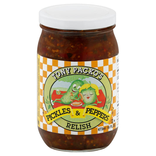 Tony Packos Packo Pickle & Pepper Relish 1 16 Oz (Pack of 12)