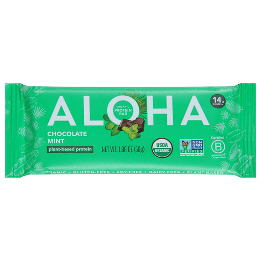 Aloha Bar Protein Choco Mint 1.98 Oz Pack of 12