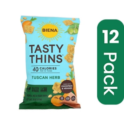 Biena Llc - Tasty Thins Tuscan Herb 4 oz (Pack of 12)