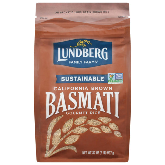 Lundberg Rice Brown Basmati Gluten Free 32 oz (Pack of 6)