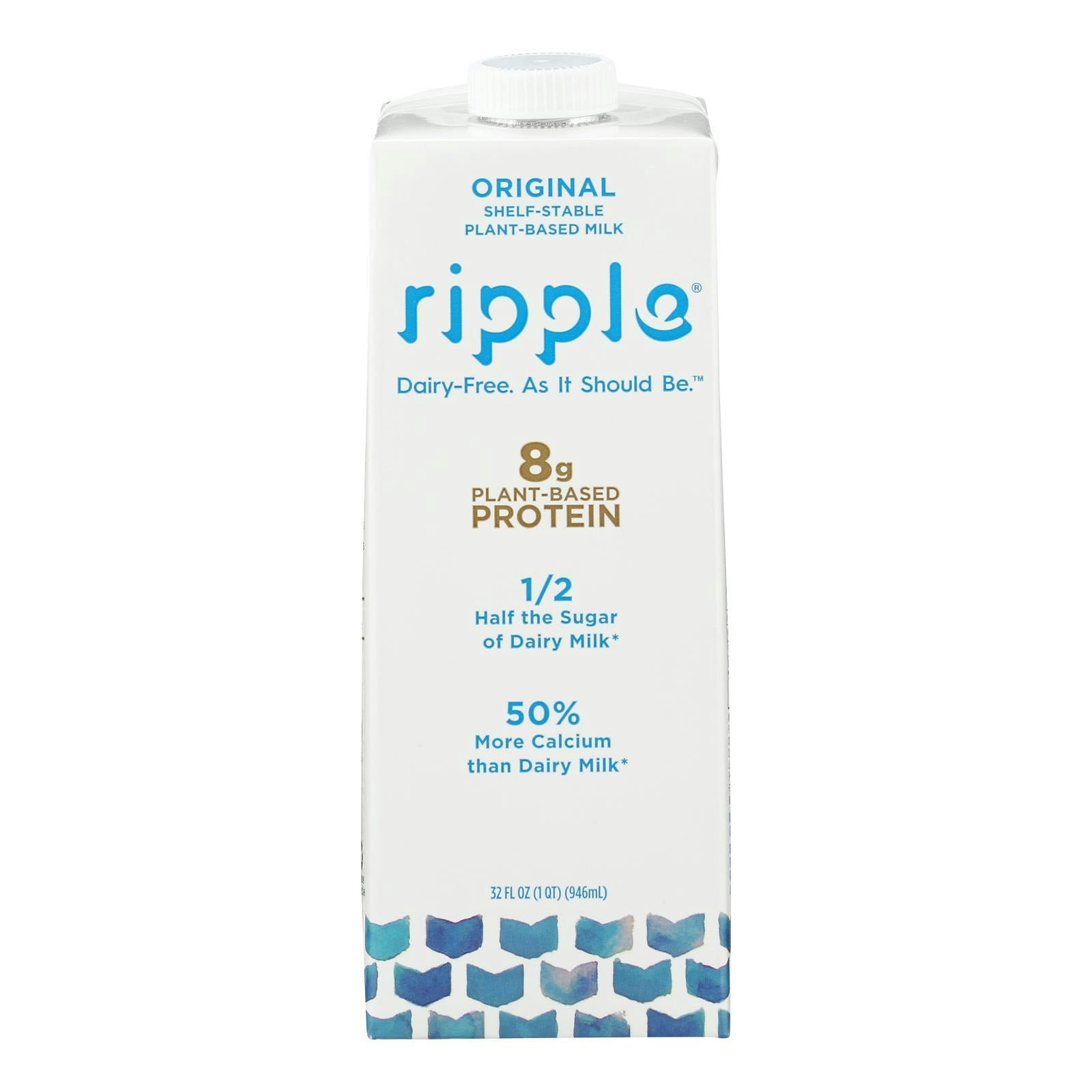 Ripple Foods Pbc - Milk Aseptic Original 32 fl. oz (Pack of 6)