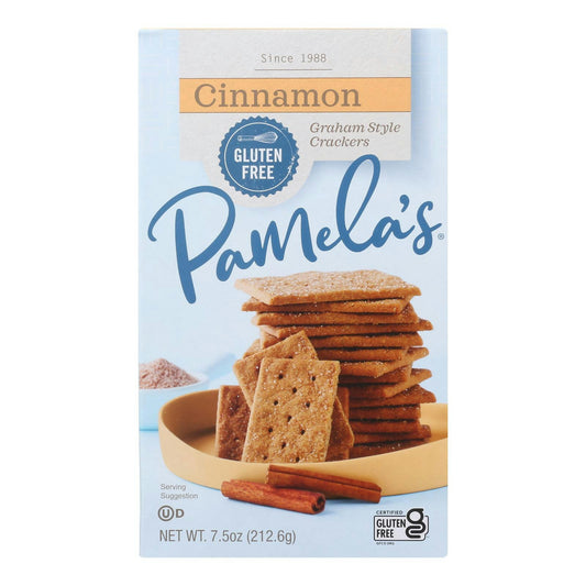 Pamela's Products - Grahams Style Crackers - Cinnamon 7.5 oz (Pack of 6)