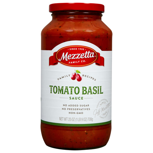 Mezzetta Sauce Pasta Tomato Sweet Basil 25 oz (Pack of 6)