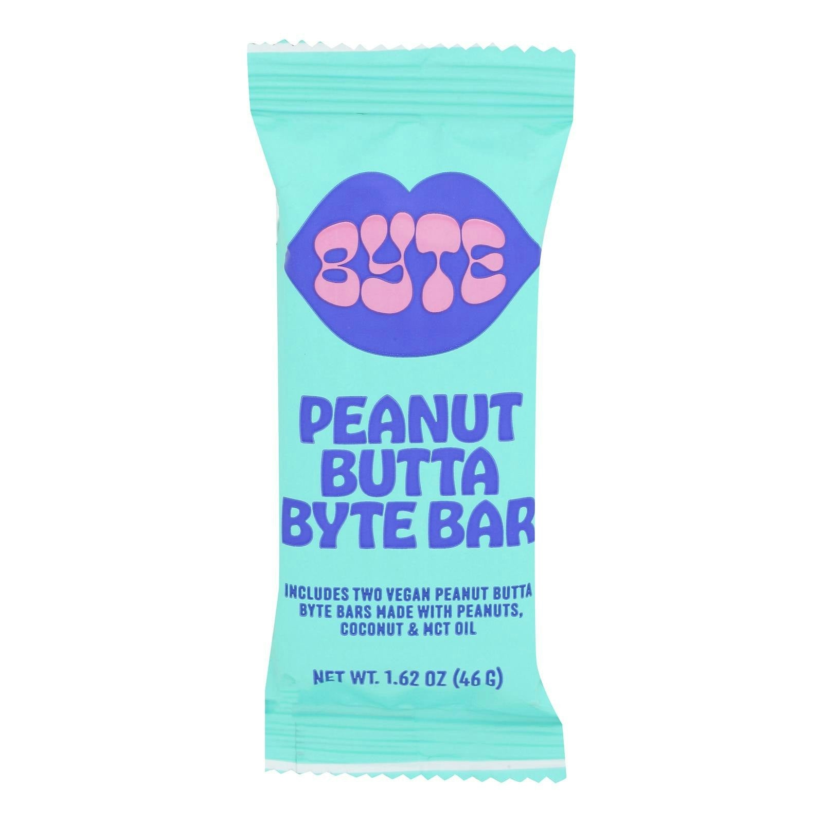 Byte Bars Bar Peanut Butter 1.62 Oz (Pack Of 12)