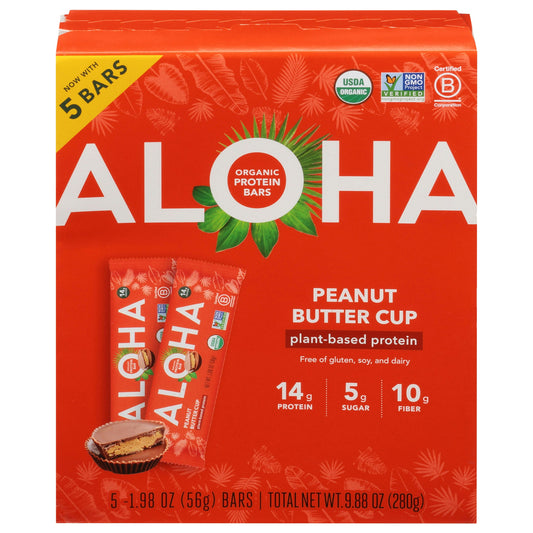 Aloha Bar Peanut Butter Cup 5Packets (Pack Of 6)
