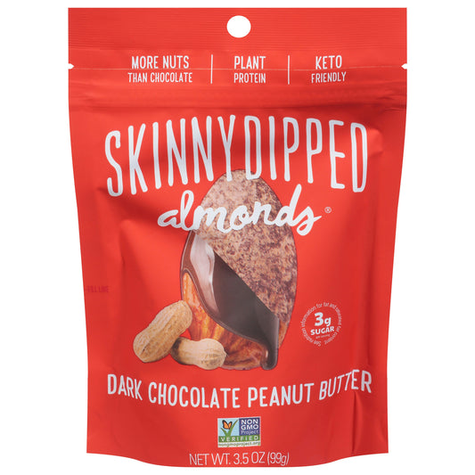 Skinnydipped Almond Peanut Butter Dipped 3.5 oz (Pack of 10)