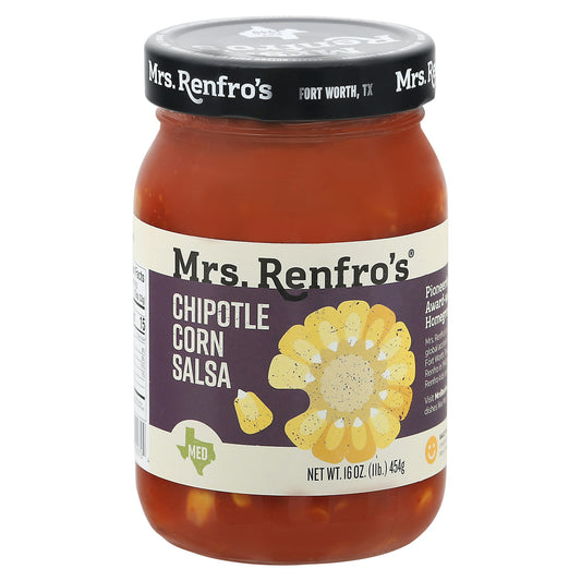 Mrs Renfro Salsa Chipotle Corn 16 oz (Pack of 6)