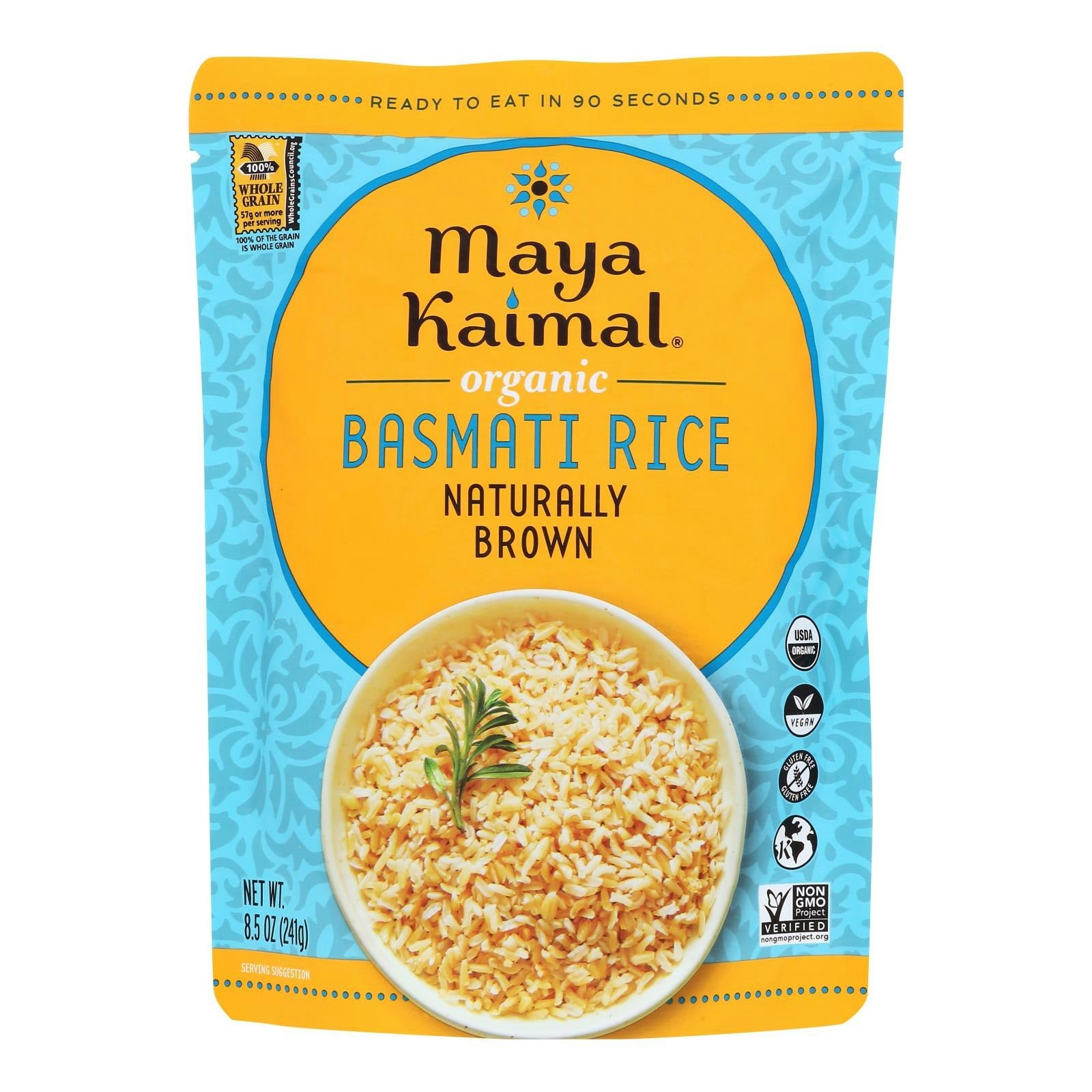 Maya Kaimal - Rice Basmati Brown 8.5 oz (Pack of 6)