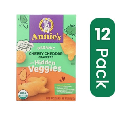 Annie's Homegrown - Cracker Cheddar & Hidden Veggies 7.5 oz (Pack of 12)