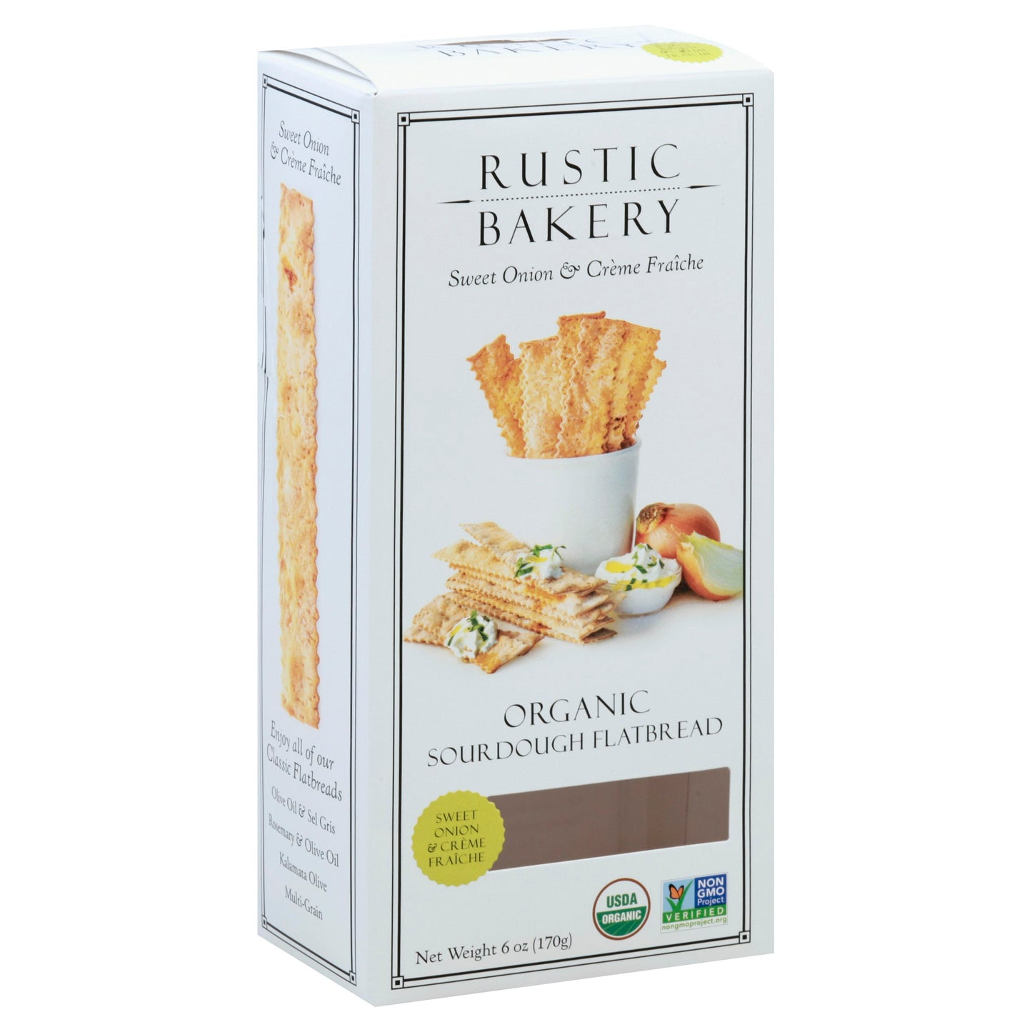 Rustic Bakery Flatbread Sweet Onion Creme 6 oz (Pack of 12)