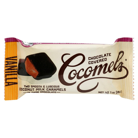 Cocomels Caramels Vanilla Chocolate Covered 1 Oz Pack of 15