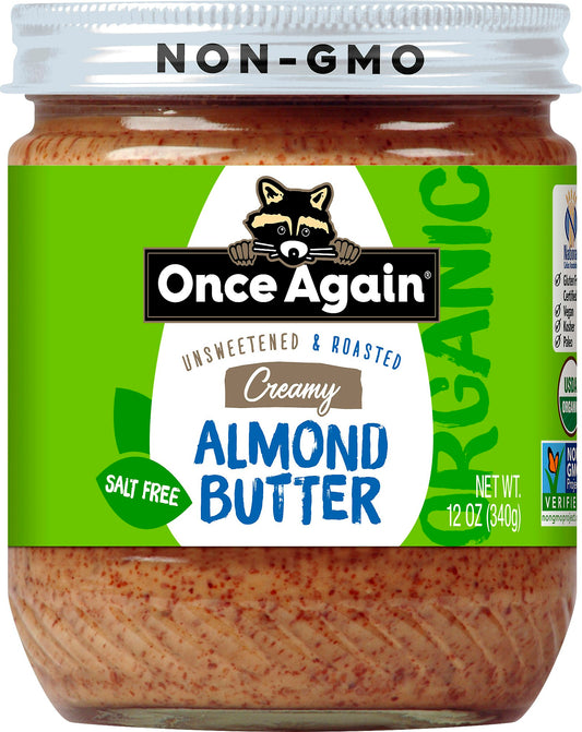 Once Again Almond Butter Smooth Organic 12 Oz Pack of 6