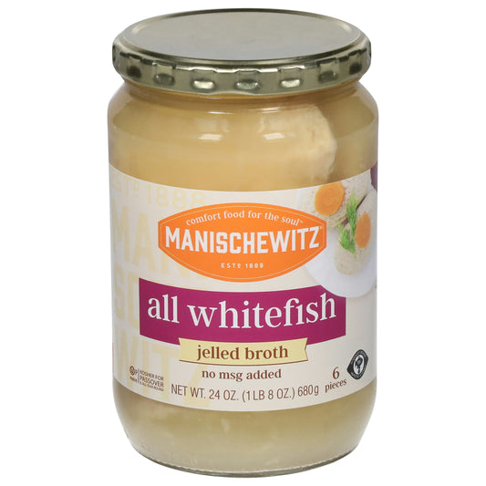 Manischewitz Jellied Whitefish 24 Oz Pack of 12