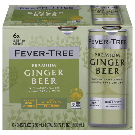 Fever-Tree Beer Ginger 6 Pack Can 50.72 fl. oz (Pack of 4)