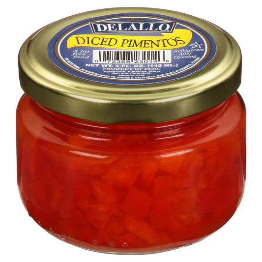 Delallo Pimentos Diced 4 oz (Pack Of 24)