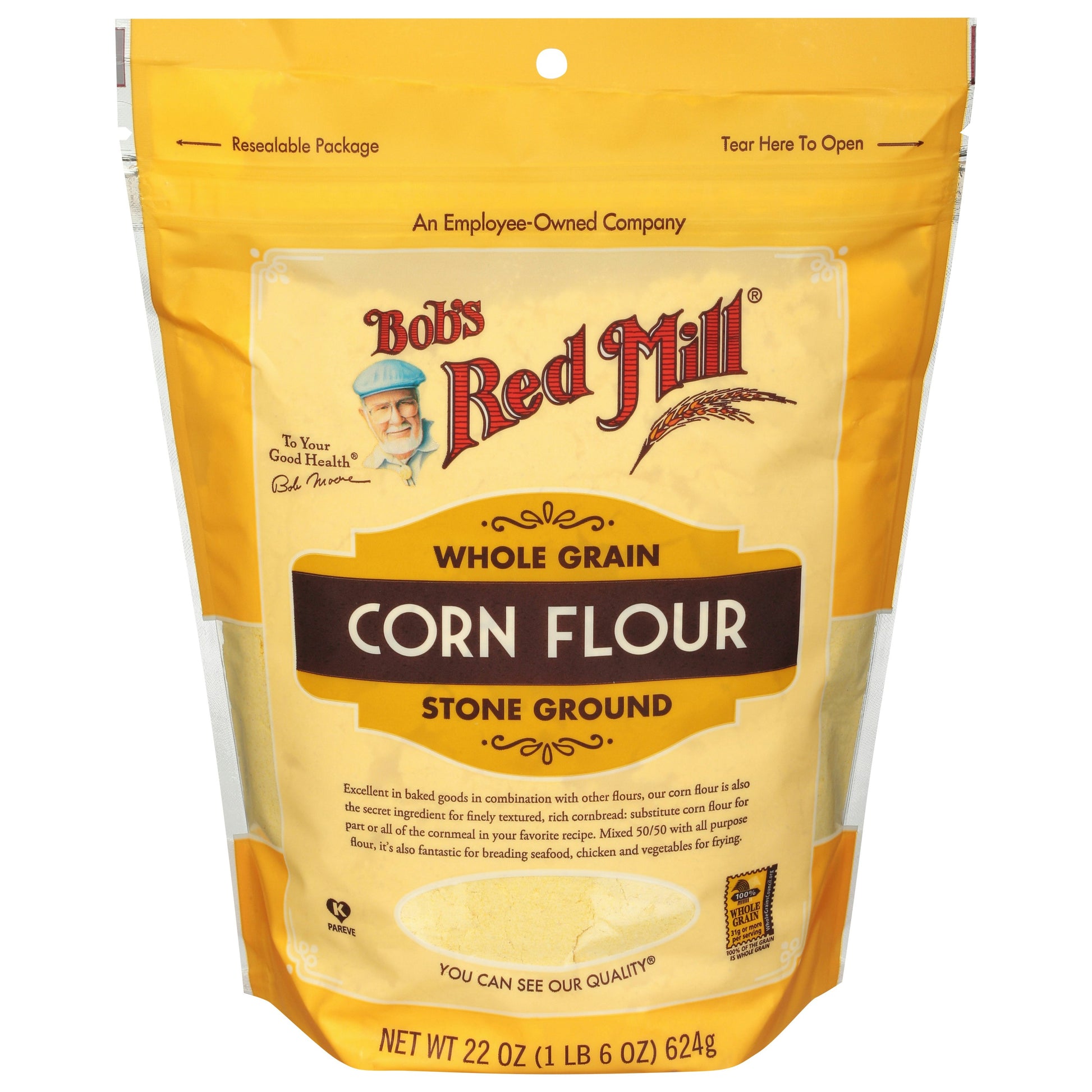 Bobs Red Mill Flour Corn 22 Oz Pack of 4