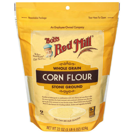 Bobs Red Mill Flour Corn 22 Oz Pack of 4