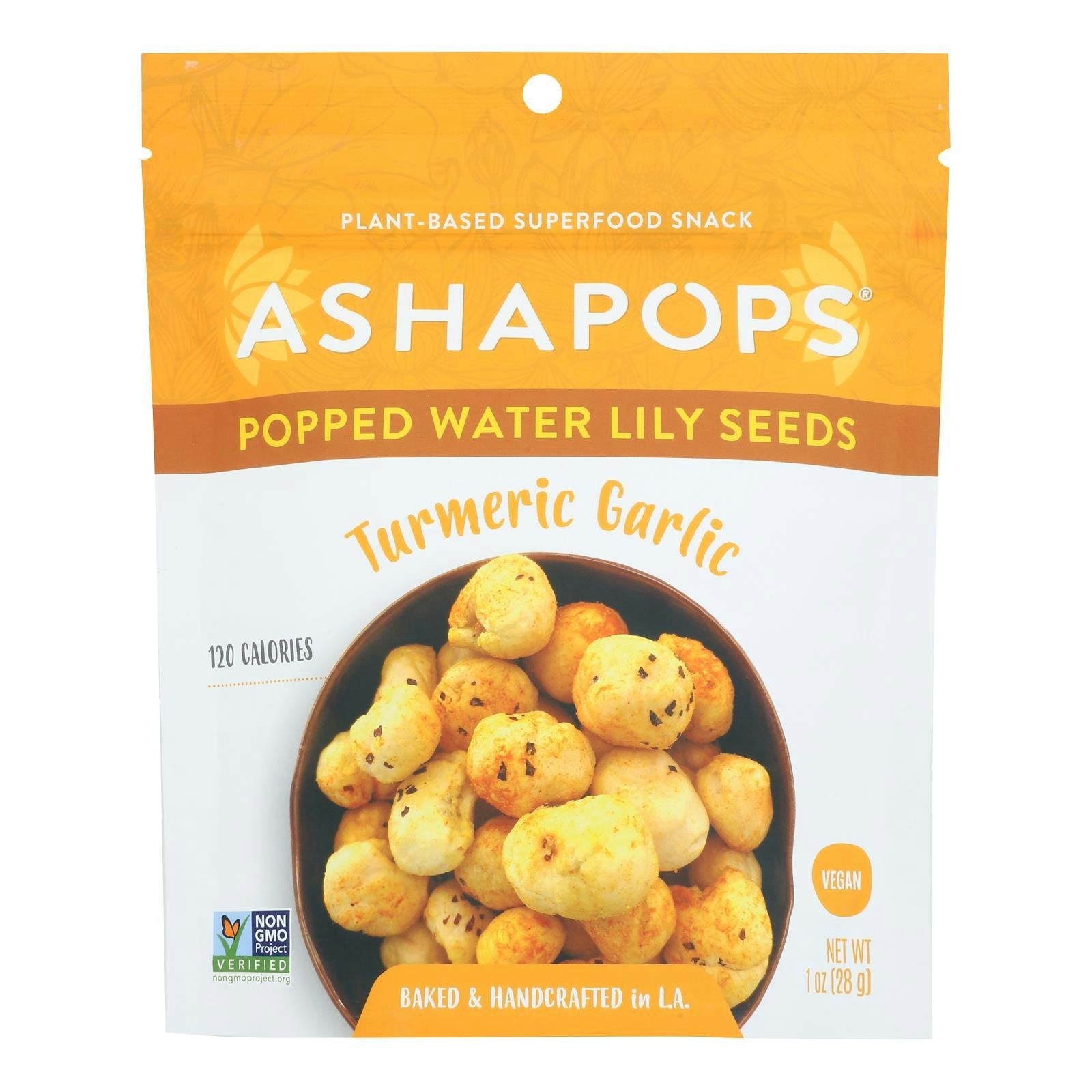 Ashapops - Pops Water Lily Turmeric Garlic 1 oz (Pack of 6)